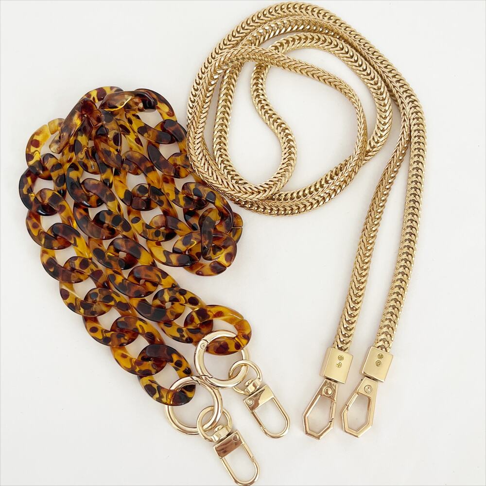 FREE SHIPPING!!! BUNDLE 8 Purse Chain Straps Assorted Sizes Gold Silver - Picture 4 of 8